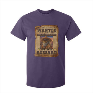 Funny Wanted El Squatcho T Shirt For Kid Hide And Seek Champion Western Poncho Mexican Bigfoot TS11 Purple Print Your Wear