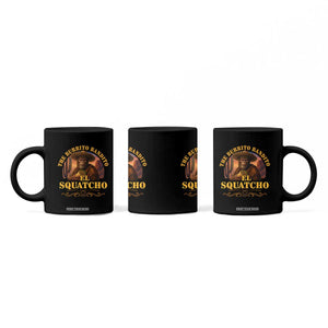 Funny The Burrito Bandito El Squatcho Coffee Mug Western Poncho Mexican Bigfoot TS11 Print Your Wear