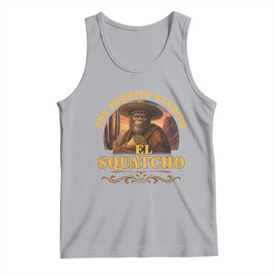 Funny The Burrito Bandito El Squatcho Tank Top Western Poncho Mexican Bigfoot TS11 Athletic Heather Print Your Wear