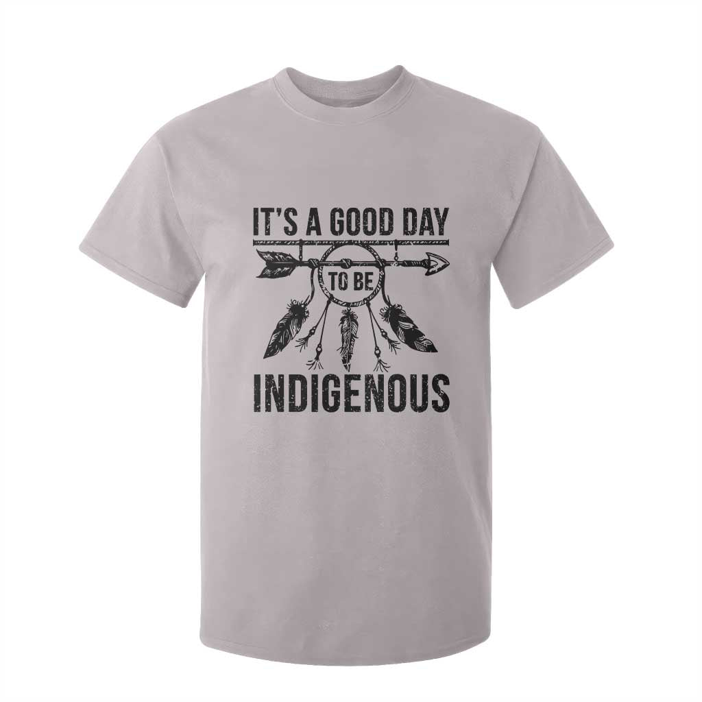 Native American Its A Good Day To Be Indigenous T Shirt For Kid Dreamcatcher Feathers TS11 Ice Gray Print Your Wear