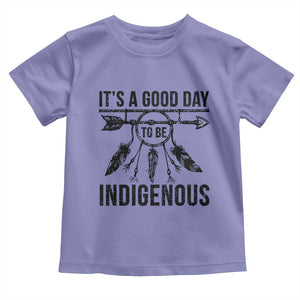 Native American Its A Good Day To Be Indigenous Toddler T Shirt Dreamcatcher Feathers TS11 Violet Print Your Wear