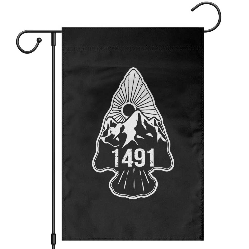 Proud Native American 1491 Pre Columbus Indigenous Arrowhead Garden Flag TS11 Black Print Your Wear