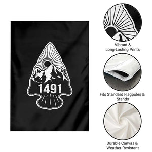 Proud Native American 1491 Pre Columbus Indigenous Arrowhead Garden Flag TS11 Print Your Wear