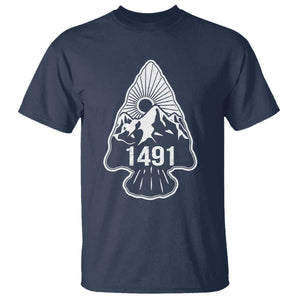 Proud Native American 1491 Pre Columbus Indigenous Arrowhead T Shirt TS11 Navy Print Your Wear
