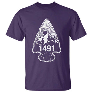 Proud Native American 1491 Pre Columbus Indigenous Arrowhead T Shirt TS11 Purple Print Your Wear