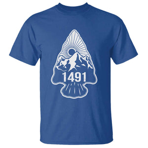 Proud Native American 1491 Pre Columbus Indigenous Arrowhead T Shirt TS11 Royal Blue Print Your Wear