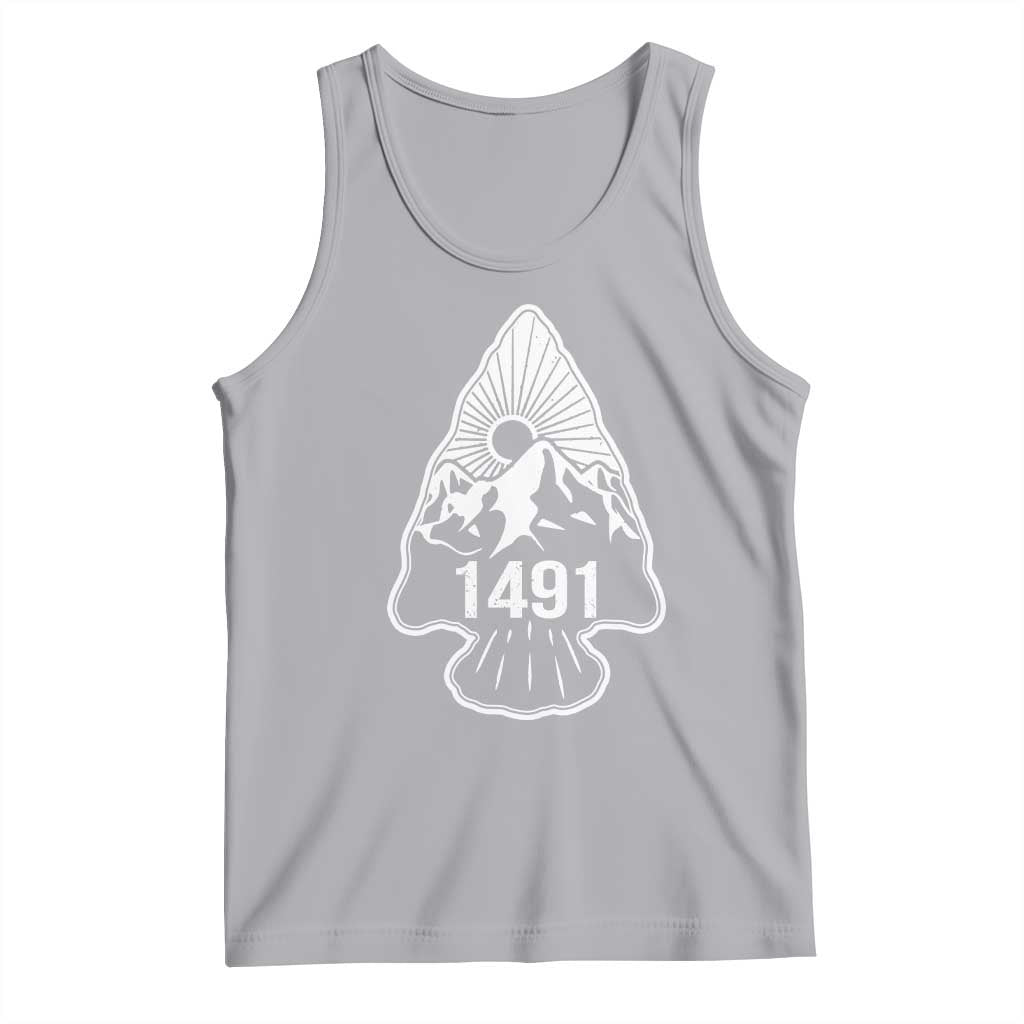 Proud Native American 1491 Pre Columbus Indigenous Arrowhead Tank Top TS11 Athletic Heather Print Your Wear