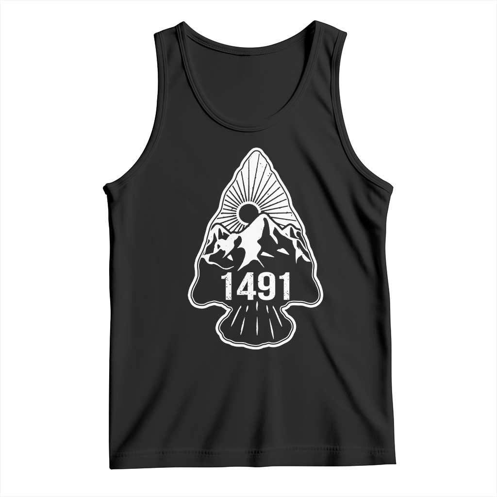 Proud Native American 1491 Pre Columbus Indigenous Arrowhead Tank Top TS11 Black Print Your Wear