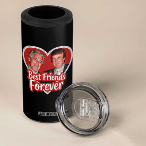 Funny Trump Best Friend Forever 4 in 1 Can Cooler Tumbler Humor Political Coquette Lace Heart TS11 Print Your Wear