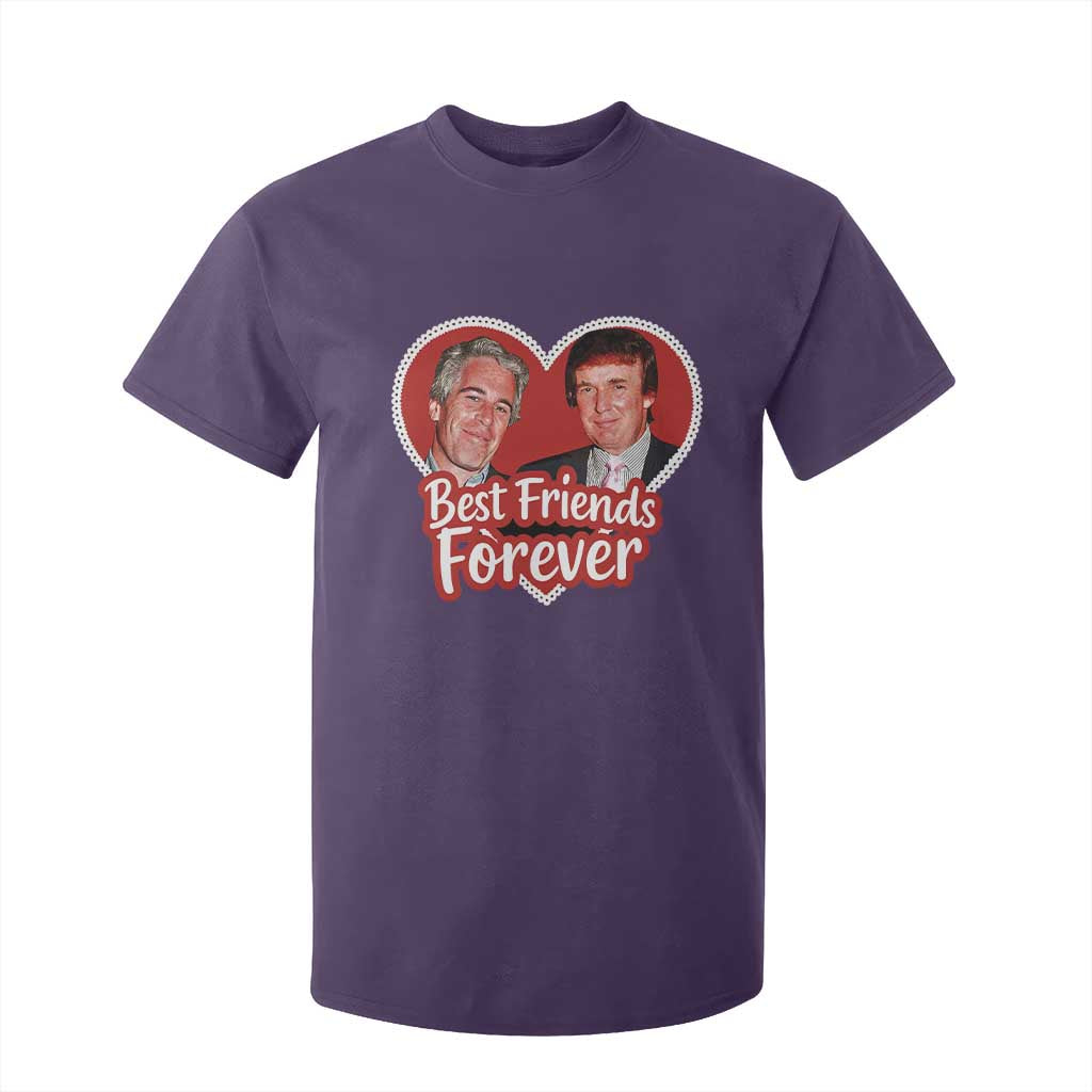 Funny Trump Best Friend Forever T Shirt For Kid Humor Political Coquette Lace Heart TS11 Purple Print Your Wear