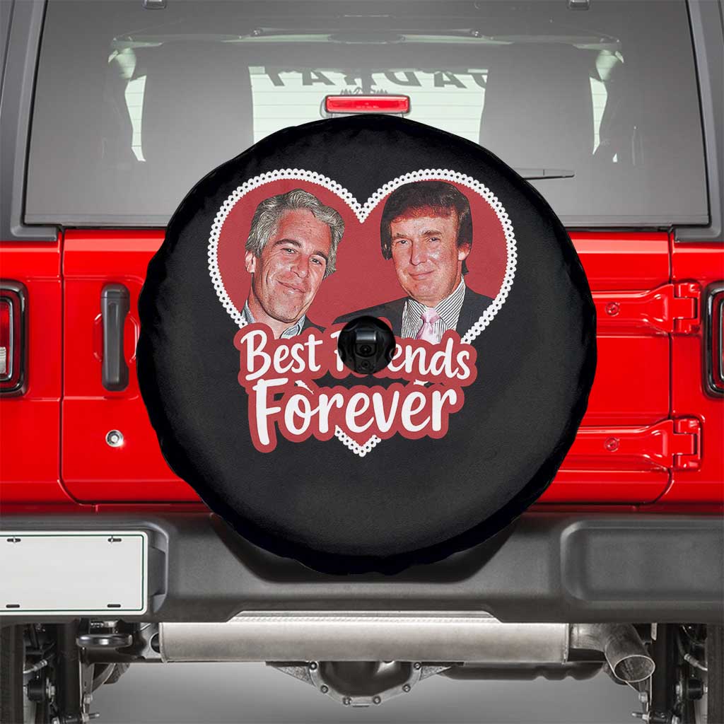 Funny Trump Best Friend Forever Spare Tire Cover Humor Political Coquette Lace Heart TS11 Black Print Your Wear