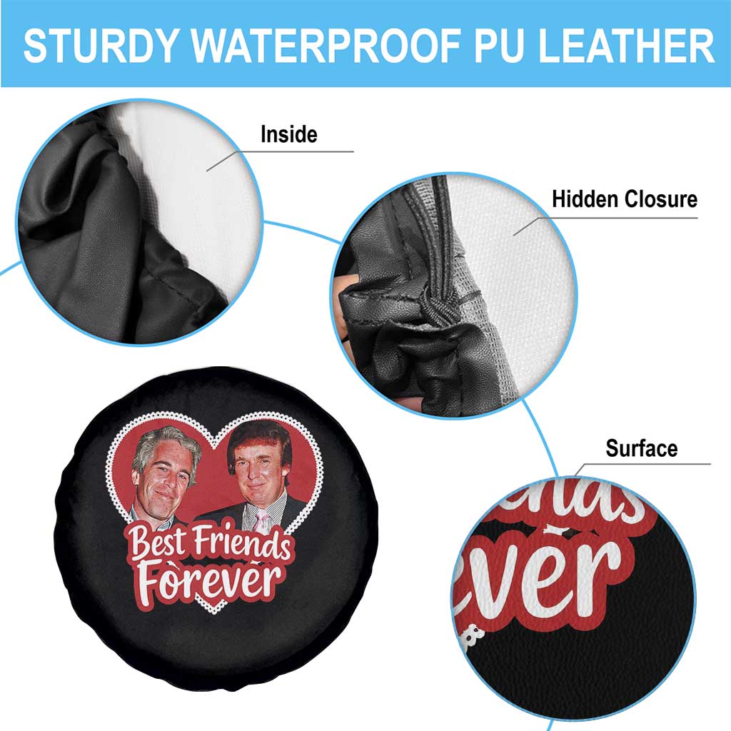 Funny Trump Best Friend Forever Spare Tire Cover Humor Political Coquette Lace Heart TS11 Print Your Wear