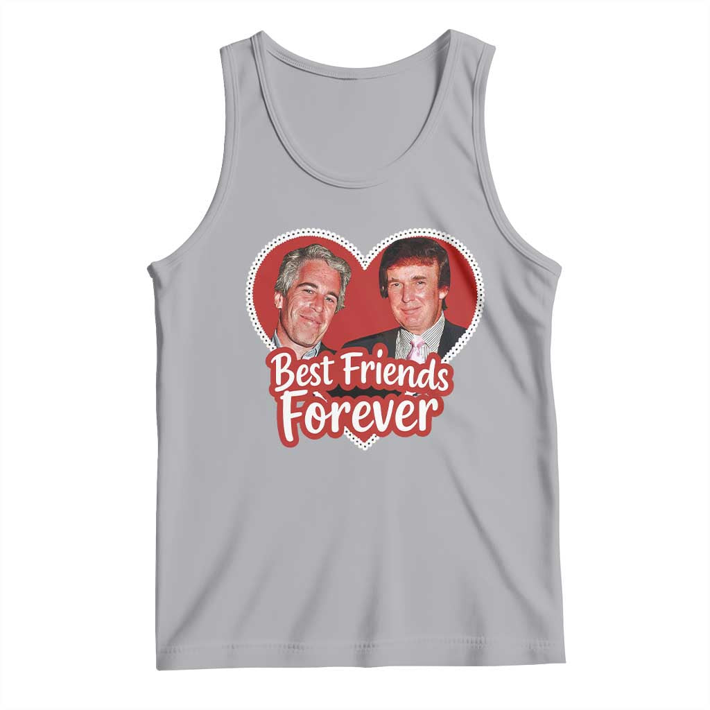 Funny Trump Best Friend Forever Tank Top Humor Political Coquette Lace Heart TS11 Athletic Heather Print Your Wear