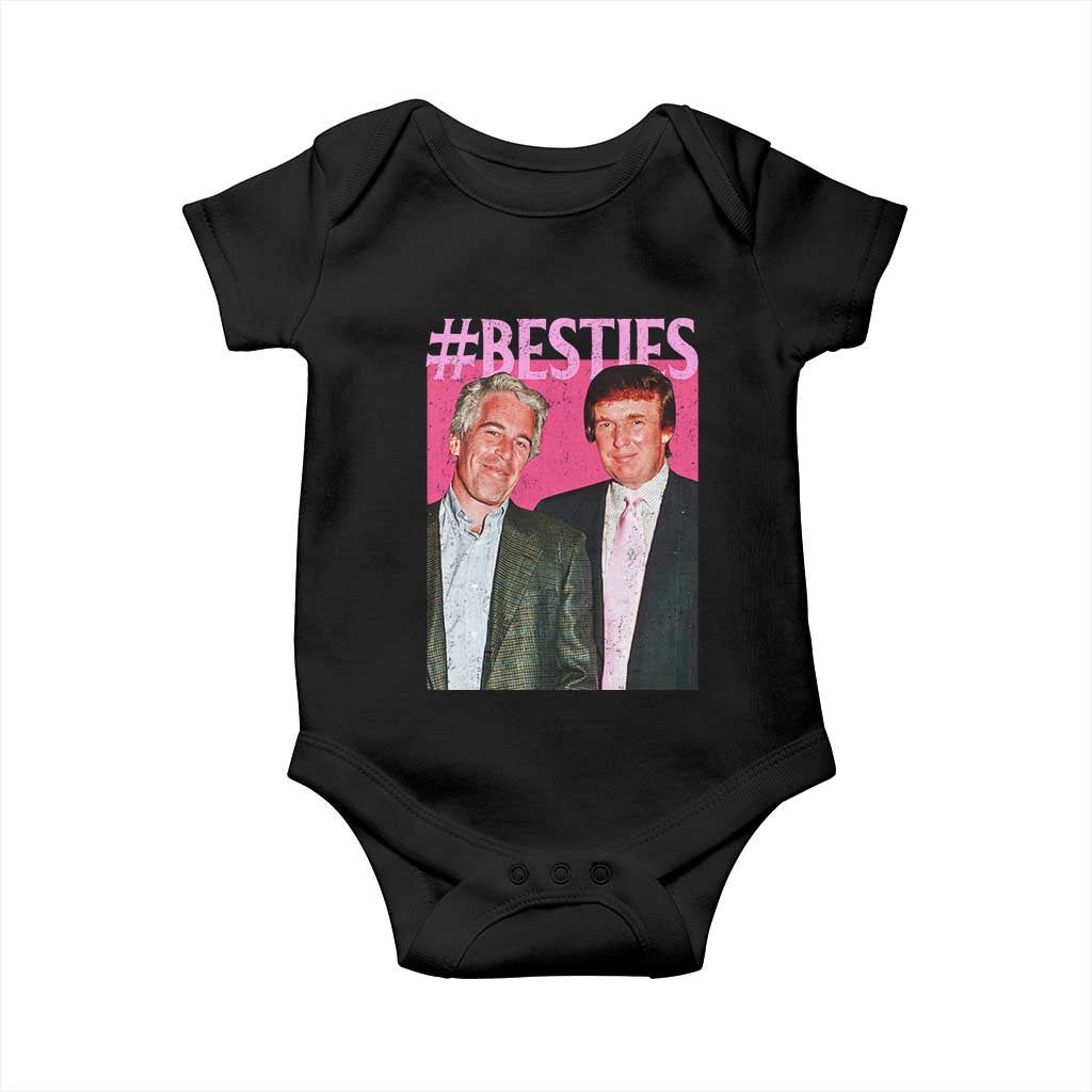 Funny Trump Bestie Baby Onesie Humor Political 2025 TS11 Black Print Your Wear