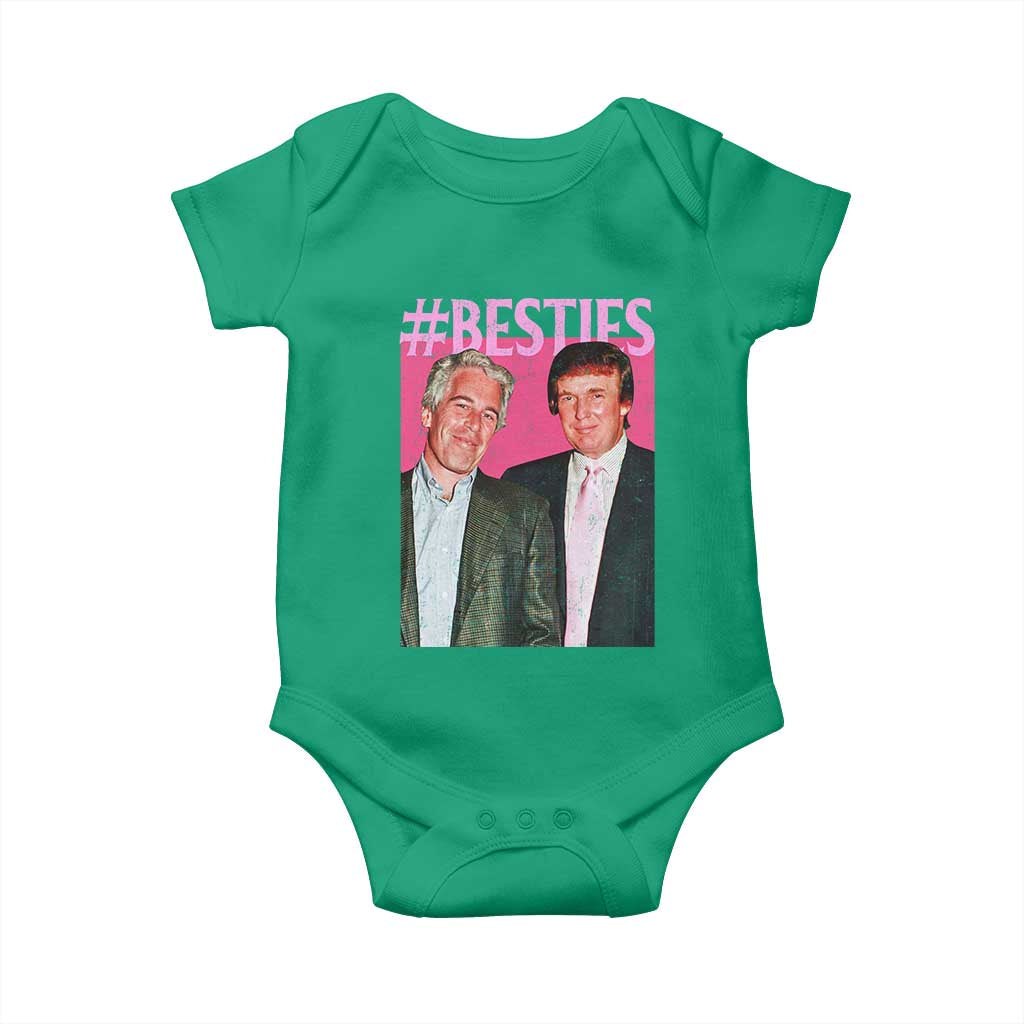 Funny Trump Bestie Baby Onesie Humor Political 2025 TS11 Irish Green Print Your Wear