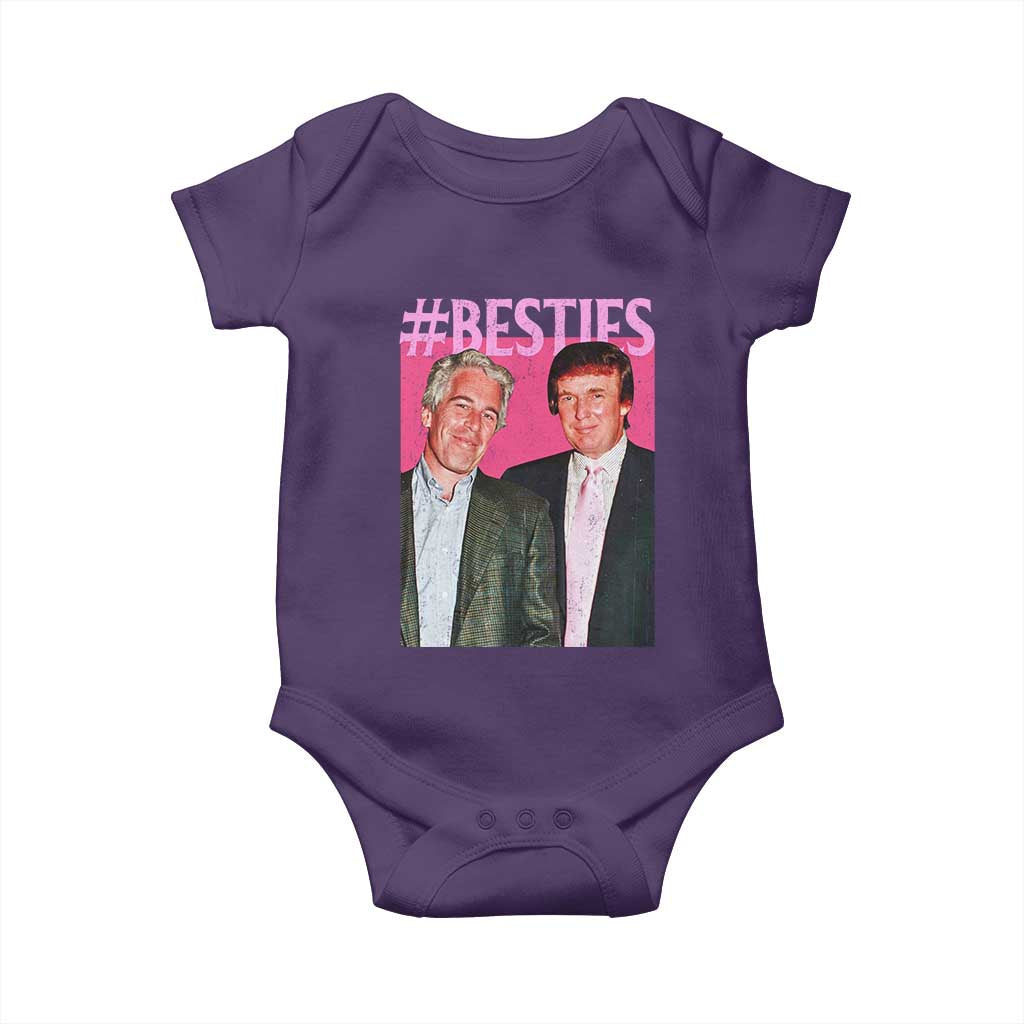 Funny Trump Bestie Baby Onesie Humor Political 2025 TS11 Purple Print Your Wear