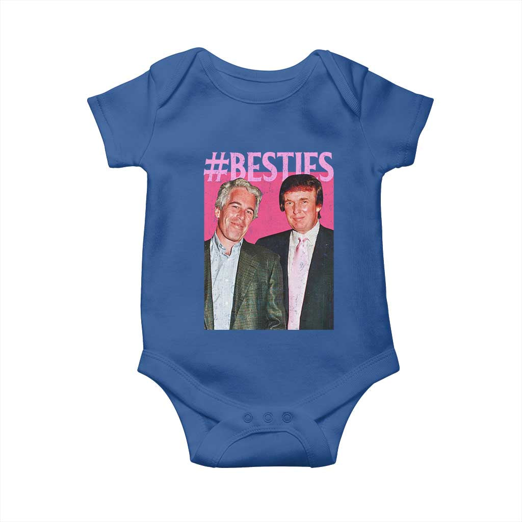 Funny Trump Bestie Baby Onesie Humor Political 2025 TS11 Royal Blue Print Your Wear