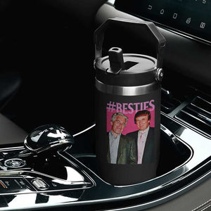 Funny Trump Bestie Flip Straw Tumbler Humor Political 2025 TS11 Print Your Wear