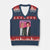 Funny Trump Bestie V-Neck Knit Sweater Vest Humor Political 2025 - Print Your Wear