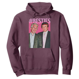 Funny Trump Bestie Hoodie Humor Political 2025 TS11 Maroon Print Your Wear
