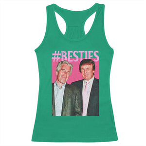 Funny Trump Bestie Racerback Tank Top Humor Political 2025 TS11 Irish Green Print Your Wear