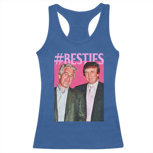 Funny Trump Bestie Racerback Tank Top Humor Political 2025 TS11 Royal Blue Print Your Wear