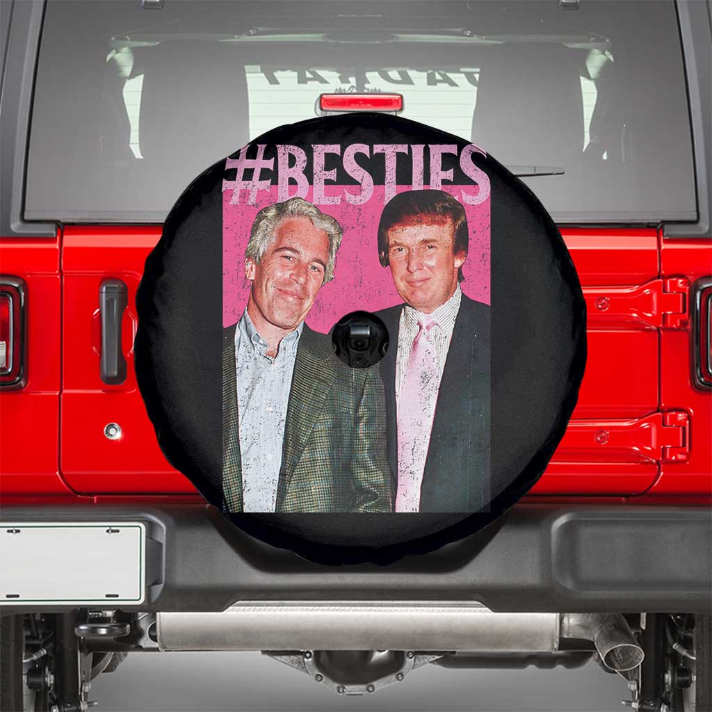 Funny Trump Bestie Spare Tire Cover Humor Political 2025 TS11 Black Print Your Wear