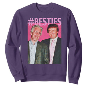 Funny Trump Bestie Sweatshirt Humor Political 2025 TS11 Purple Print Your Wear