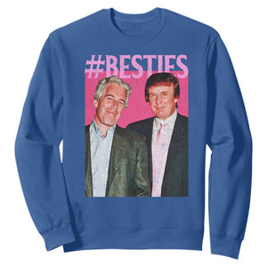 Funny Trump Bestie Sweatshirt Humor Political 2025 TS11 Royal Blue Print Your Wear