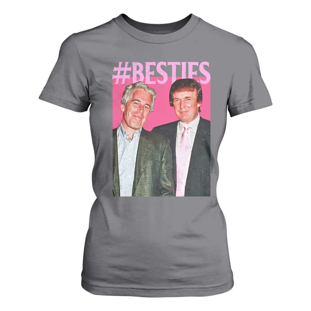Funny Trump Bestie T Shirt For Women Humor Political 2025 TS11 Charcoal Print Your Wear