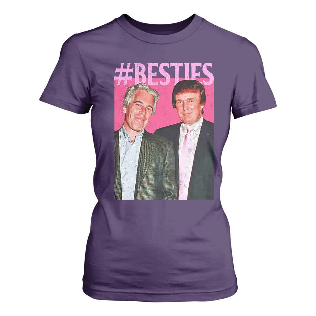 Funny Trump Bestie T Shirt For Women Humor Political 2025 TS11 Purple Print Your Wear
