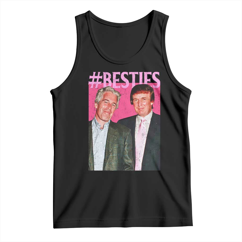 Funny Trump Bestie Tank Top Humor Political 2025 TS11 Black Print Your Wear