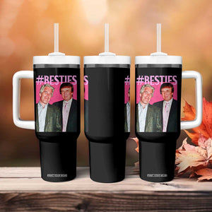 Funny Trump Bestie Tumbler With Handle Humor Political 2025 TS11 Print Your Wear