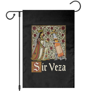 Sir Veza Beer Medieval Knight Pun Sombrero Cinco De Mayo Garden Flag