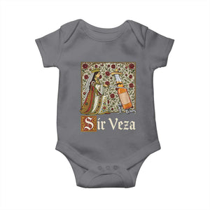 Sir Veza Beer Medieval Knight Pun Sombrero Cinco De Mayo Baby Onesie