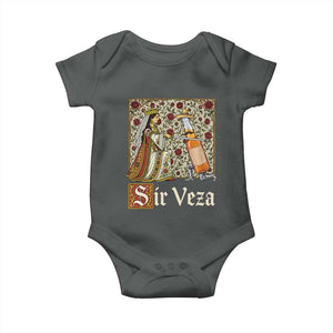 Sir Veza Beer Medieval Knight Pun Sombrero Cinco De Mayo Baby Onesie
