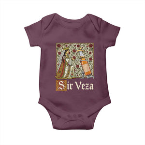 Sir Veza Beer Medieval Knight Pun Sombrero Cinco De Mayo Baby Onesie