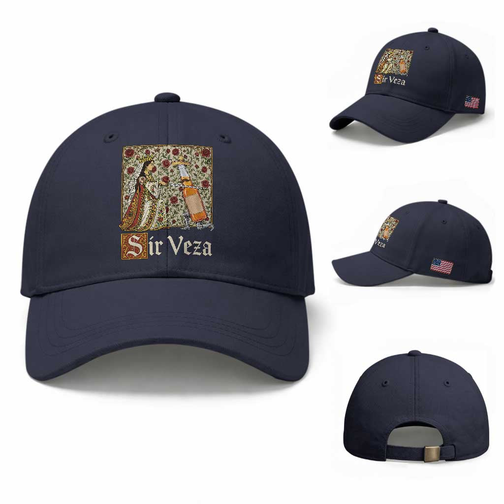 Sir Veza Beer Medieval Knight Pun Sombrero Cinco De Mayo Baseball Cap