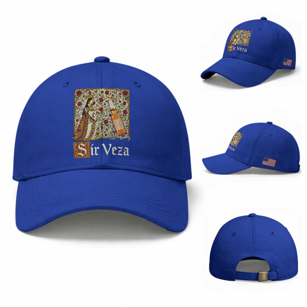 Sir Veza Beer Medieval Knight Pun Sombrero Cinco De Mayo Baseball Cap