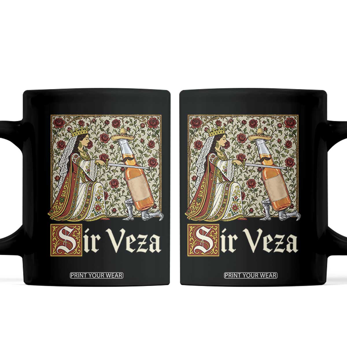 Sir Veza Beer Medieval Knight Pun Sombrero Cinco De Mayo Coffee Mug