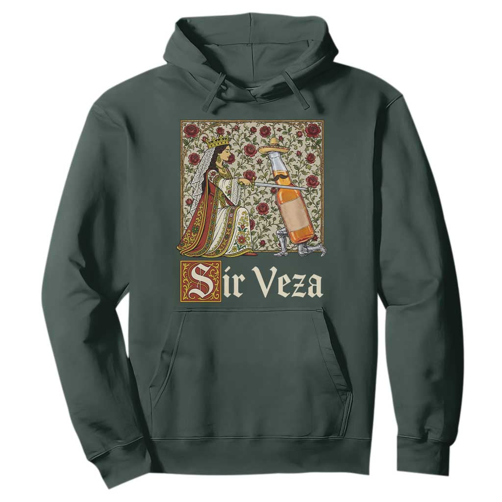 Sir Veza Beer Medieval Knight Pun Sombrero Cinco De Mayo Hoodie