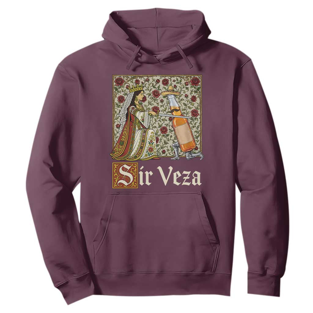 Sir Veza Beer Medieval Knight Pun Sombrero Cinco De Mayo Hoodie