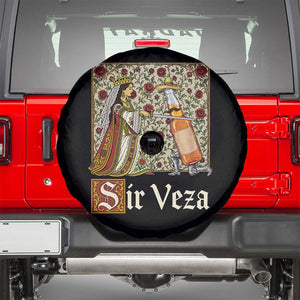 Sir Veza Beer Medieval Knight Pun Sombrero Cinco De Mayo Spare Tire Cover
