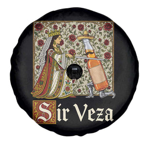 Sir Veza Beer Medieval Knight Pun Sombrero Cinco De Mayo Spare Tire Cover