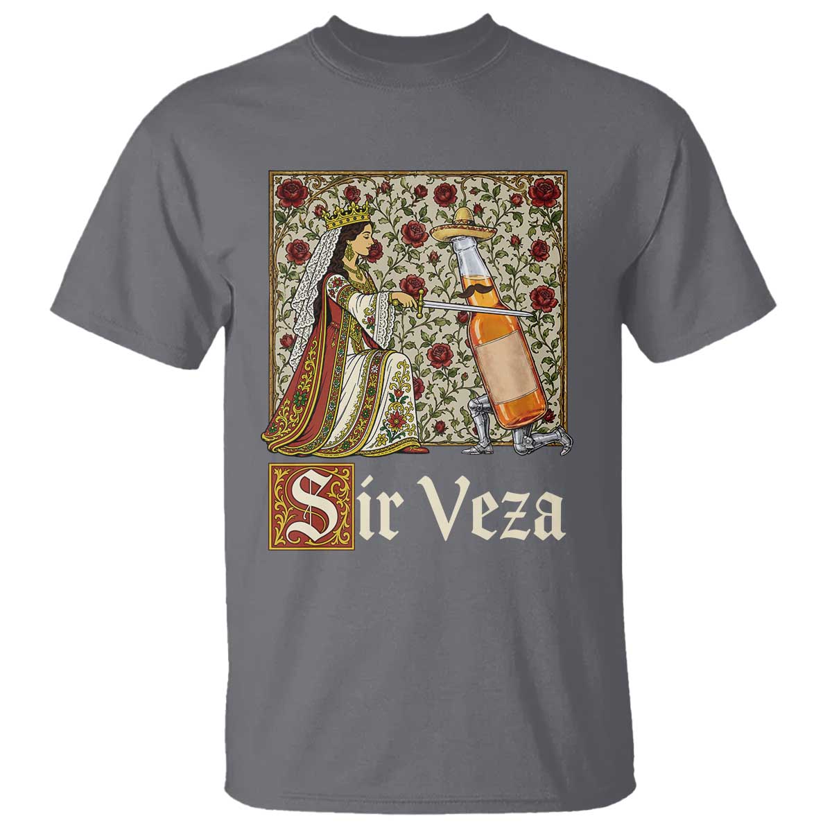 Sir Veza Beer Medieval Knight Pun Sombrero Cinco De Mayo T Shirt