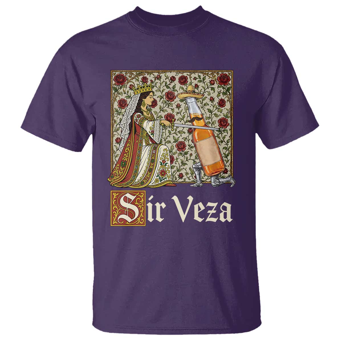Sir Veza Beer Medieval Knight Pun Sombrero Cinco De Mayo T Shirt