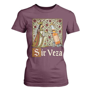 Sir Veza Beer Medieval Knight Pun Sombrero Cinco De Mayo T Shirt For Women