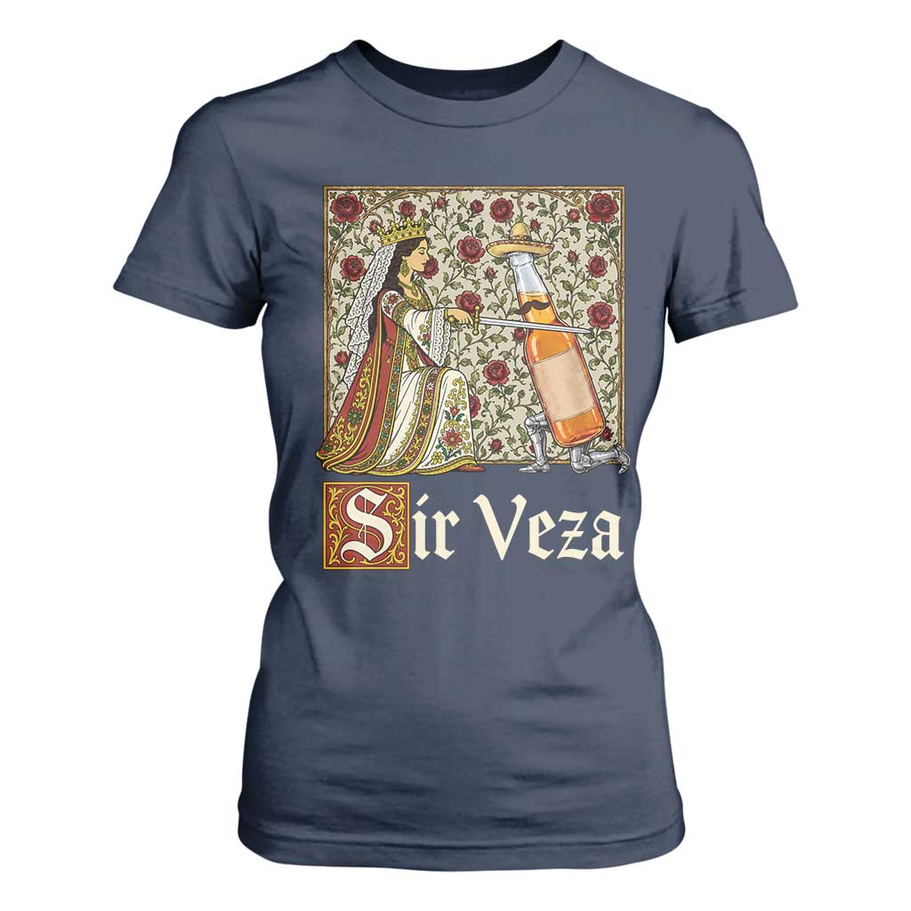 Sir Veza Beer Medieval Knight Pun Sombrero Cinco De Mayo T Shirt For Women