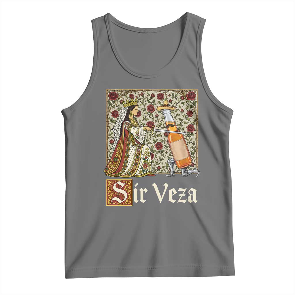 Sir Veza Beer Medieval Knight Pun Sombrero Cinco De Mayo Tank Top