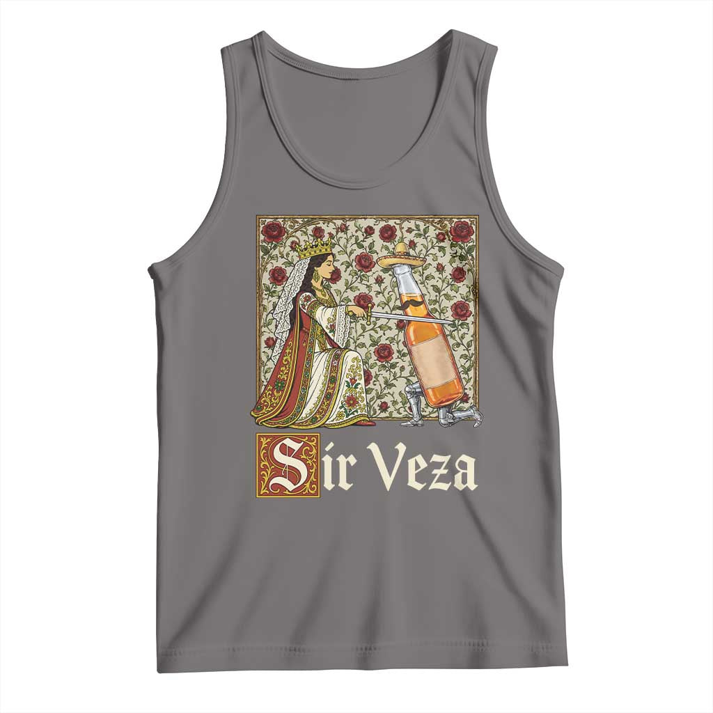 Sir Veza Beer Medieval Knight Pun Sombrero Cinco De Mayo Tank Top